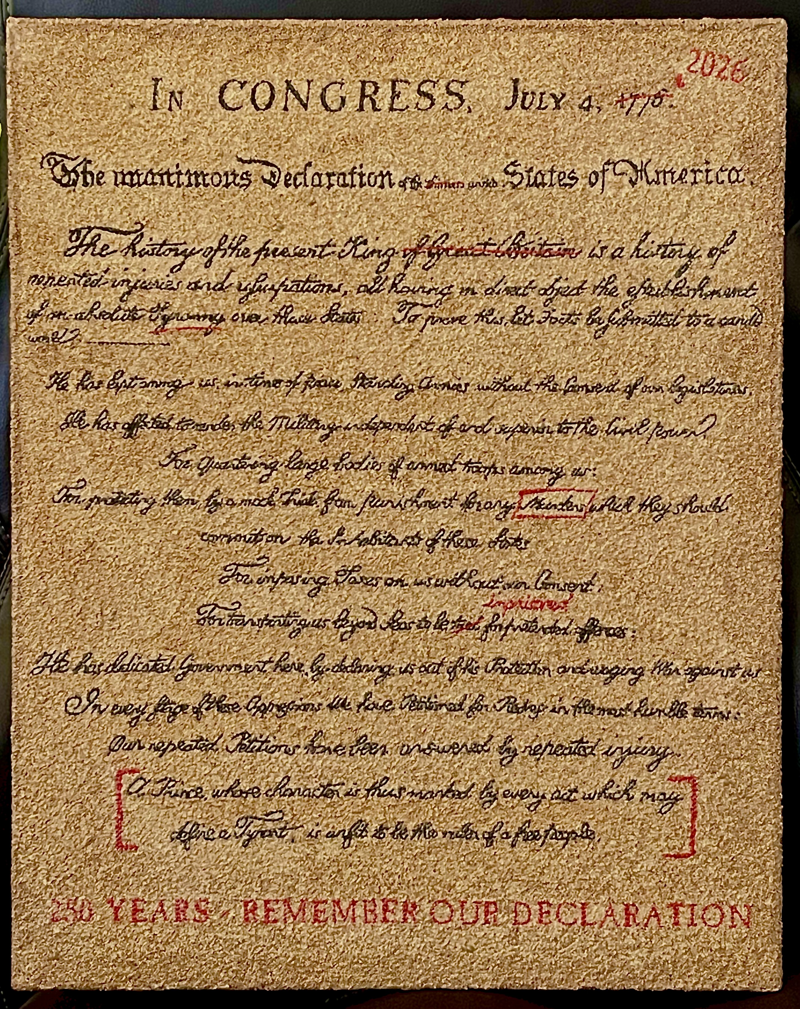 [Liz Koele Declaration --Then and Now image]